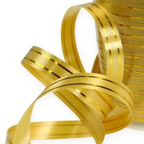 Split ribbon 2 gold strips on gold 10mm 250m