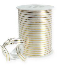 Split ribbon 2 gold strips on silver 10 mm 250m