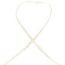 Gift ribbon silk ribbon white gold stranded ribbon 3mm 100m