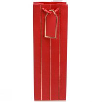 Product Gift Bag Bottle Bag Paper Red Gold 9×12×36cm 1 pc