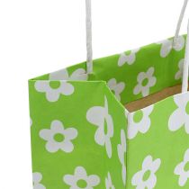 Gift bags green 20cm x 11cm x 25cm 8pcs