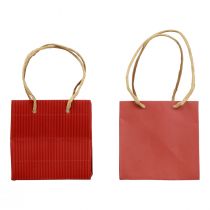 Product Gift bags paper bags with handle red 12×12×12cm 6pcs