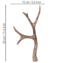 Product Artificial decorative antlers, rustic Christmas ornaments, 29cm, 2 pieces