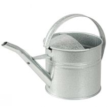 Product Vintage decorative watering can, metal, silver, 1.25l planter