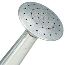 Product Decorative watering can, retro design, metal, silver, 42x15.5x27cm, vintage balcony decoration, flower pot