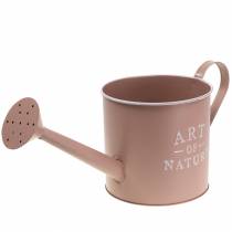Product Vintage decorative flower pot/watering can, antique rose zinc, Ø16.5cm H17cm