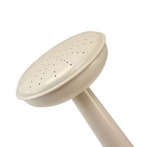 Product Vintage metal watering can, cream white, decorative and functional, planter for dried and artificial flowers, indoor watering can, 26cm H, 5 liters