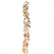 Product Decorative hanger with shells, garland maritime, shells and snail shells L85cm