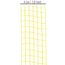 Product Yellow mesh ribbon, 4.5 cm, gift ribbon for creative decoration