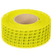 Product Yellow mesh ribbon, 4.5 cm, gift ribbon for creative decoration
