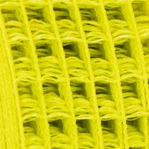 Product Yellow mesh ribbon, 4.5 cm, gift ribbon for creative decoration