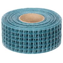 Product Decorative ribbon, grid ribbon, 4.5 cm wide, blue, for craft projects, 10 m