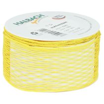 Product Mesh ribbon decorative ribbon yellow wire reinforced 50mm 10m