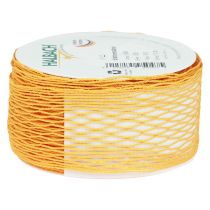 Product Mesh tape, decorative tape, orange, wire reinforced, 50mm, 10m