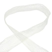 Product Net tape, grid tape, decorative tape, white, wire-reinforced, 50 mm, 10 m