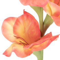 Product Artificial gladiolus with many blossoms for a bouquet, 88cm