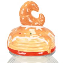 Product Bonboniere Glass Cookie Jar with Lid Croissant Ø11cm H28.5cm
