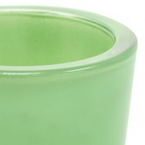 Glass pot Ø7.8cm H8cm mint green