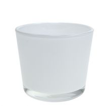 Product Glass flower pot white Ø10cm H8.5cm