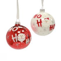 Christmas balls glass Christmas tree balls Santa Claus 6pcs