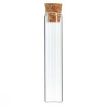 Product Test tube decorative glass tubes cork mini vases H13cm 24pcs