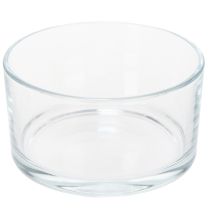 Product Clear glass bowl, small bowl for versatile glass decorations, flowers, succulents and candles, 13cm