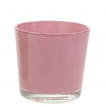 Product Glass pot Ø10cm H8.5cm old pink