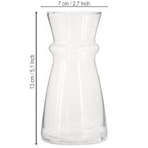Product Glass vase hyacinth vase decorative vase transparent Ø7cm H13cm