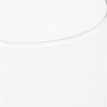 Product Tall glass vase, simple glass cylinder as a flower vase or decorative glass, 20cm