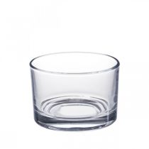 Glass vase clear Ø8.5cm H5.5cm