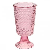 Candle cup, cup glass, lantern, glass decoration Ø10cm H18.5cm