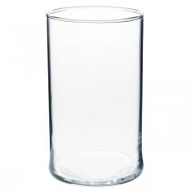 Product Glass vase clear cylindrical Ø12cm H20cm