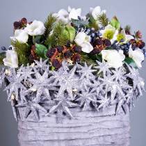 Product Glitter star silver 9.5/5cm 18 pcs