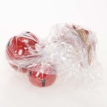 Product Red metal bells, set of 3, decorative, 14/12/8cm