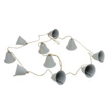 Product Decorative garland with bells gray 6cm