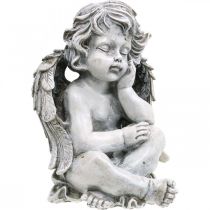 Grave angel angel gray grave figure grave decoration 24cm