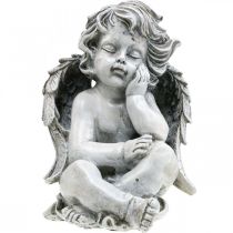 Product Grave Angel Grey Grave Figure Grave Decoration 24cm