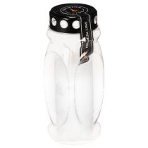 Product Grave candle lantern with black lid 23cm