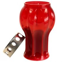 Product Grave candles red mourning lights memorial lights Ø10cm H18cm 4 pcs
