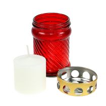 Product Grave light glass red Ø6cm H10.5cm 1 piece