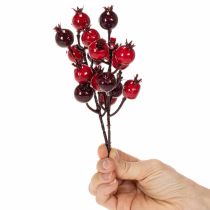 Product Artificial pomegranate branch with branching stems as vase decoration, 19cm, 4 pieces