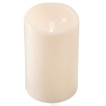 Product Large LED candle with timer, for outdoor use, warm white, Ø12.5cm, H20cm