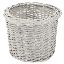 Product Large planting basket with foil, white-grey, Ø43/34/28cm, set of 3