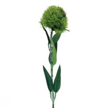 Green bearded carnation artificial flower like from the garden 54cm