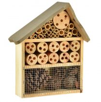 Insect hotel insect house light brown 25cmx8.5cmx32cm