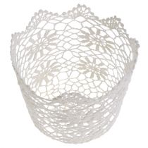 Product Crochet pot white Ø17cm H15cm