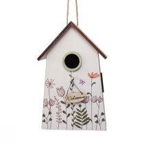 Product Hanging decoration spring decoration birdhouse decoration nesting box green white 19cm