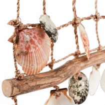 Product Hanging decoration maritime fishing net decoration shells 50x32cm