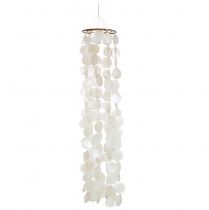 Product Hanging decoration shells Capiz wind chime decoration Ø29cm 185cm