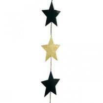 Christmas decoration star pendant gold black 5 stars 78cm